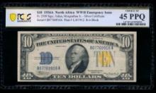 1934A $10 N Africa Silver Certificate PCGS 45PPQ