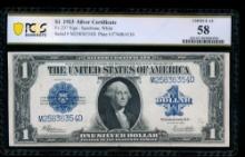 1923 $1 Silver Certificate PCGS 58