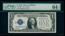 1928 $1 Silver Certificate PMG 64EPQ