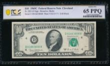 1969C $10 Cleveland FRN PCGS 65PPQ