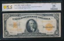 1922 $10 Gold Certificate PCGS 25