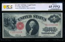 1917 $1 Legal Tender Note PCGS 65PPQ