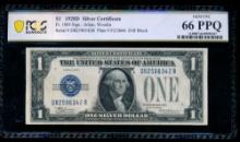1928D $1 Silver Certificate PCGS 66PPQ