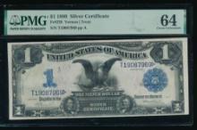 1899 $1 Black Eagle Silver Certificate PMG 64