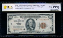 1929 $100 Chicago FRBN PCGS 55PPQ
