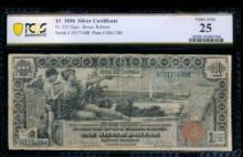 1896 $1 Educational Silver Certificate PCGS 25