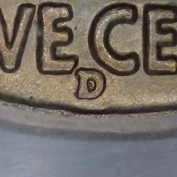1938-D Buffalo Nickel Over mintmark PCGS MS65
