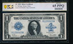 1923 $1 Silver Certificate PCGS 65PPQ