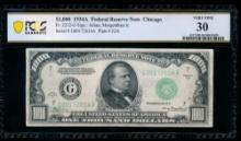 1934A $1000 Chicago FRN PCGS 30