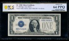 1928 $1 Silver Certificate PCGS 64PPQ