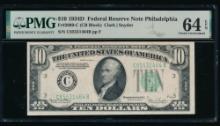 1934D $10 Philadelphia FRN PMG 64EPQ