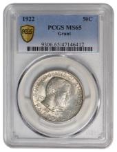 1922 Grant Commemorative Half Dollar PCGS MS65