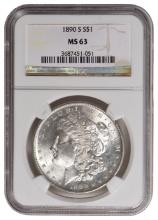 1890-S $1 Morgan Silver Dollar NGC MS63
