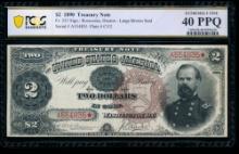 1890 $2 Treasury Note PCGS 40PPQ