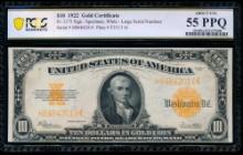 1922 $10 Gold Certificate PCGS 55PPQ