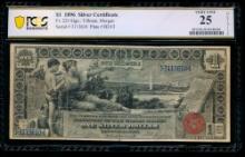 1896 $1 Educational Silver Certificate PCGS 25