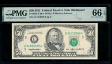 1993 $50 Richmond FRN PMG 66EPQ