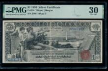 1896 $1 Educational Silver Certificate PMG 30