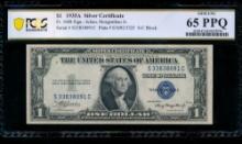 1935A $1 Silver Certificate PCGS 65PPQ