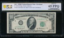 1950B $10 Cleveland FRN PCGS 65PPQ