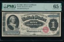 1886 $1 Martha Washington Silver Certificate PMG 65EPQ