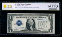 1928 $1 Silver Certificate PCGS 64PPQ