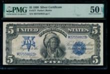 1899 $5 Chief Silver Certificate PMG 50EPQ