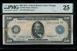 1914 $50 Chicago FRN PMG 25