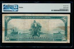 1914 $50 Chicago FRN PMG 25