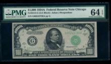1934A $1000 Chicago FRN PMG 64EPQ