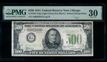 1934 $500 Chicago FRN PMG 30