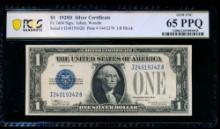 1928D $1 Silver Certificate PCGS 65PPQ
