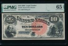 1880 $10 Jackass Legal Tender Note PMG 65EPQ