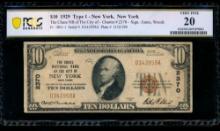1929 $10 New York NY National PCGS 20