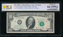 1969C $10 STAR Cleveland FRN PCGS 64PPQ