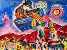 Zamy Steynovitz OVER THE CITY Limited Edition Serigraph