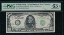 1934A $1000 Chicago FRN PMG 63EPQ