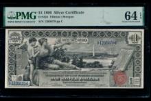 1896 $1 Educational Silver Certificate PMG 64EPQ