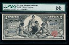 1896 $2 Educational Silver Certificate PMG 55