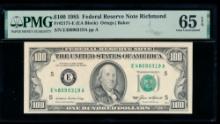 1985 $100 Richmond FRN PCGS 65PPQ