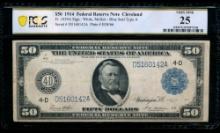 1914 $50 Cleveland FRN PCGS 25