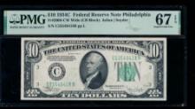 1934C $10 Philadelphia FRN PMG 67EPQ