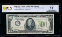 1934 $500 Chicago FRN PMG 25