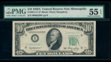 1950A $10 STAR Minneapolis FRN PMG 55EPQ