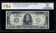 1934A $1000 Chicago FRN PCGS 35
