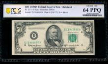 1950D $50 Cleveland FRN PCGS 64PPQ