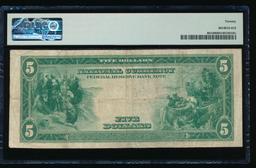 1915 $5 Kansas City Federal Reserve Note PMG 20