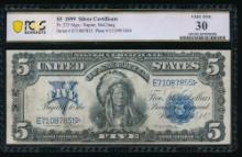 1899 $5 Chief Silver Certificate PCGS 30