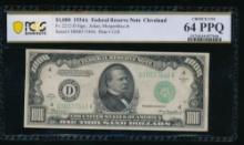 1934A $1000 Cleveland FRN PCGS 64PPQ