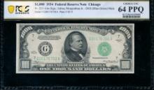 1934 $1000 Chicago FRN PCGS 64PPQ